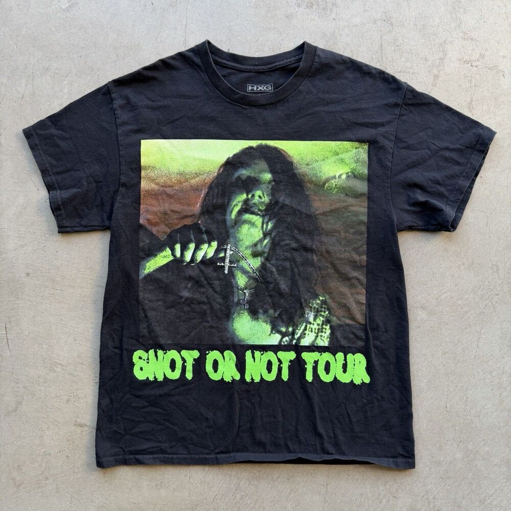 HXG Homixide Mens XL Shirt Gang Snot Or Not Tour 2023 Streetwear RARE